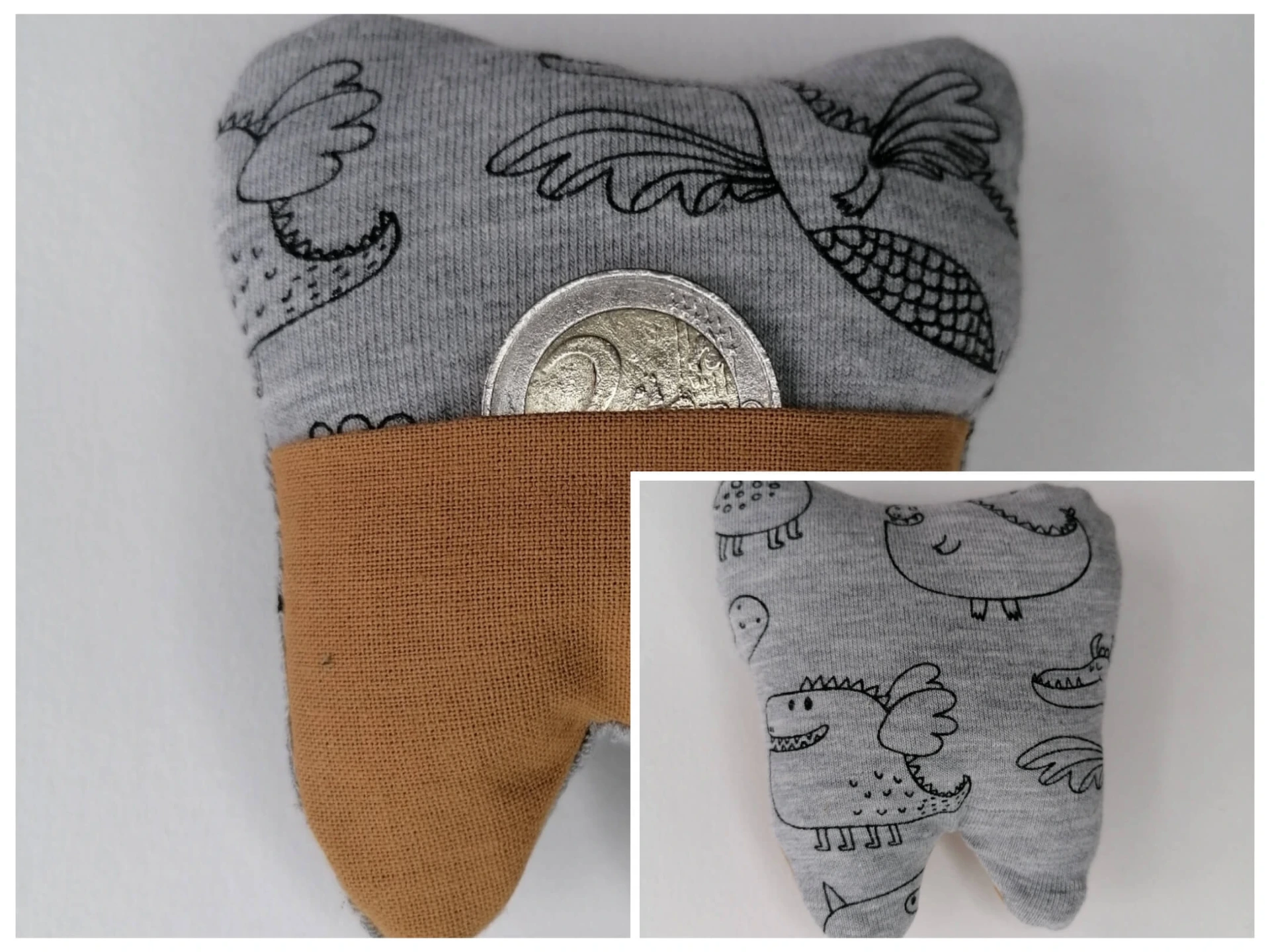 Pochette à dent de lait en tissu - Collection Féérie (1)